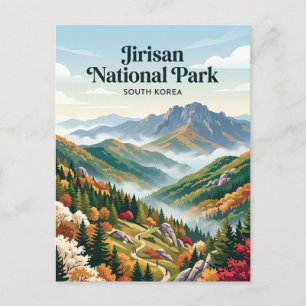 Jirisan-Nationalpark Südkorea Postkarte