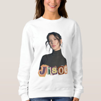 Jisoo - Klassische Schönheit in einfarbiger Kunst Sweatshirt