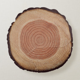 Jitaku Baum-Ringe ordnen ein Baumwollrundes Kissen