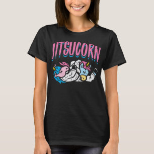 Jitsucorn Jiu Jitsu Unicorn Funny Grappling Martia T-Shirt