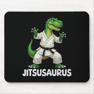 Jitsusaurus Dinosaur Karate Martial Arts Spaß Enth Mousepad