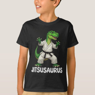 Jitsusaurus Dinosaur Karate Martial Arts Spaß Enth T-Shirt