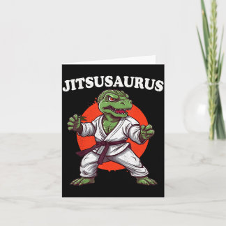 Jitsusaurus Lustig Jiu Jitsu Trex MMA Brasilianisc Karte