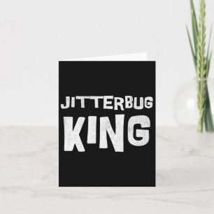 Jitterbug Dance King Swing Tanz Lindy Hop Tanz Karte