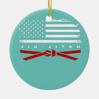 Jiu Jitsu Apparel Red Belt Jiu Keramik Ornament