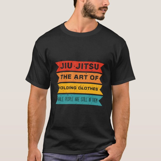 Jiu Jitsu Art des Faltens Jujitsu T-Shirt (Vorderseite)
