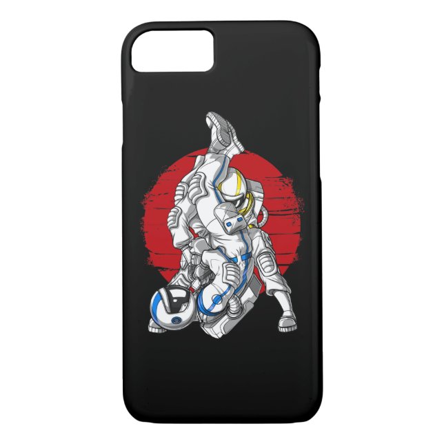 Jiu-Jitsu-Astronauten Case-Mate iPhone Hülle (Rückseite)