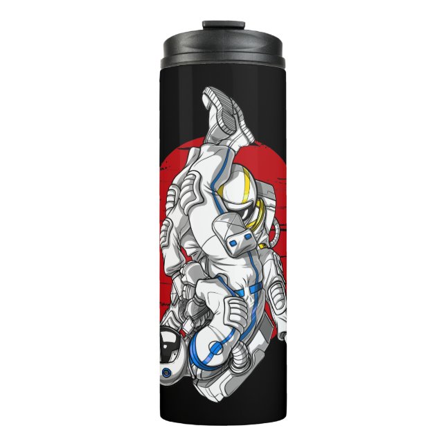 Jiu-Jitsu-Astronauten Thermosbecher (Vorderseite)