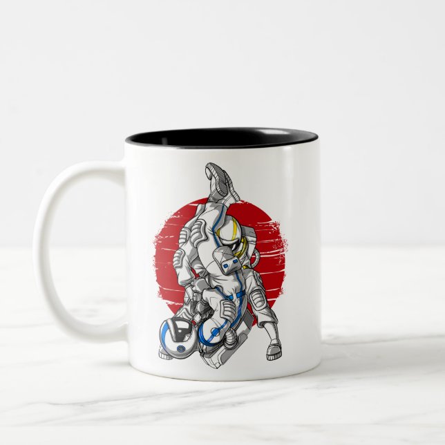 Jiu-Jitsu Astronauts Zweifarbige Tasse (Links)