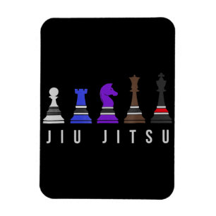 jiu jitsu Ausbildung Schach, Geschenk bjj mit Text Magnet