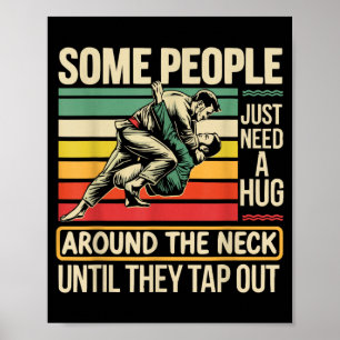 Jiu Jitsu BJJ Mixed Martial Arts MMA Kampf Poster