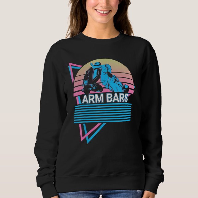 Jiu Jitsu BJJ Retro Arm Bars Sweatshirt (Vorderseite)