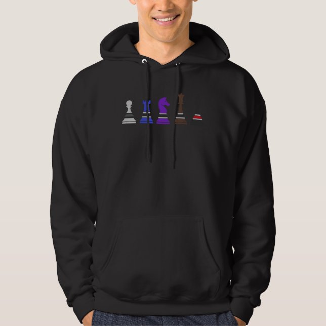 Jiu Jitsu BJJ Schach Jiu Jitsu Licht Hoodie (Vorderseite)