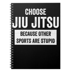 Jiu Jitsu BJJ wählen Jiu Jitsu weil Weiß Notizblock