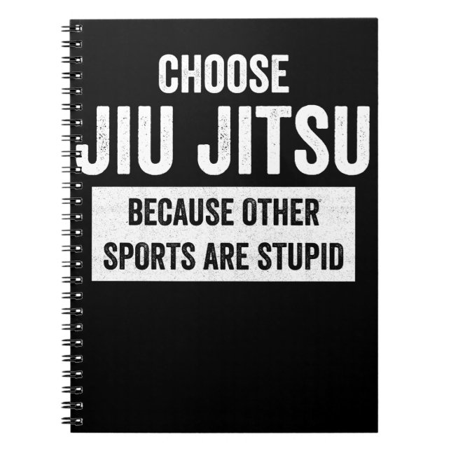 Jiu Jitsu BJJ wählen Jiu Jitsu weil Weiß Notizblock (Vorderseite)