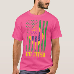 Jiu Jitsu Brazilian Bjj Brasilien Staaten Flag T-Shirt