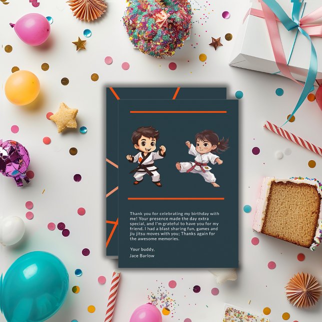 Jiu Jitsu Champ Birthday Danke-Karte Dankeskarte (Von Creator hochgeladen)