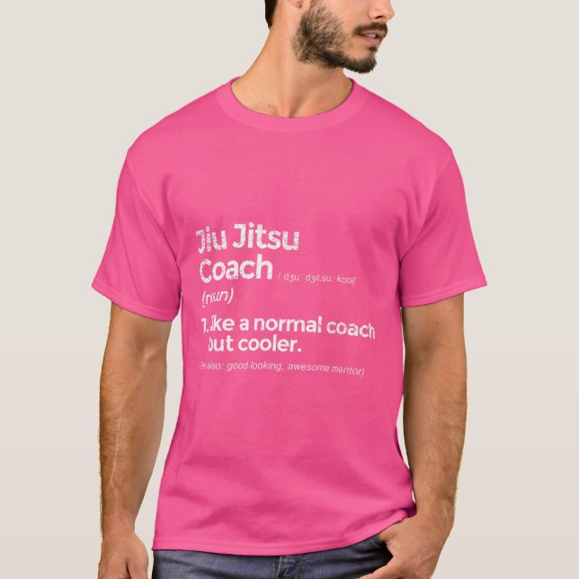 Jiu Jitsu Coach Definition Funny Gift T-Shirt (Vorderseite)