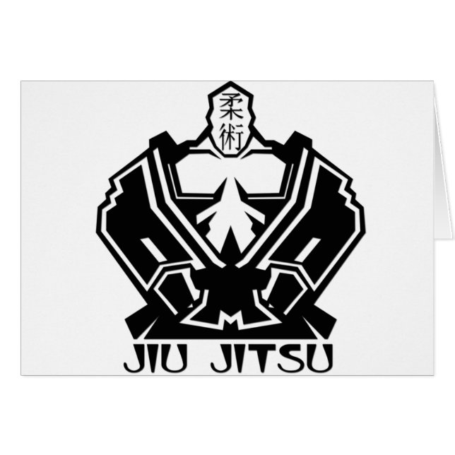 Jiu Jitsu - der Kämpfer bereitet sich vor (Vorderseite (Horizontal))