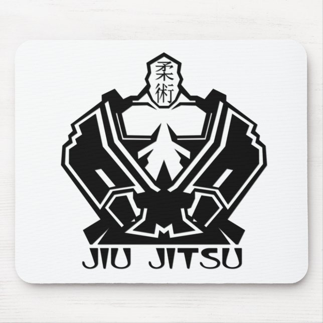 Jiu Jitsu - der Kämpfer bereitet sich vor Mousepad (Vorne)