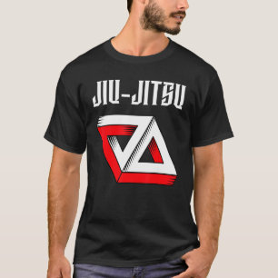 Jiu Jitsu Double Gracie Triangle Bjj Mixed Martial T-Shirt