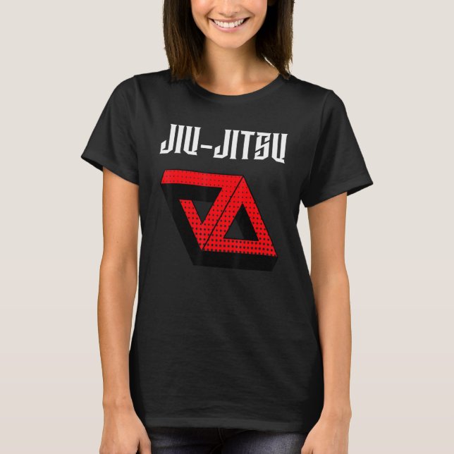 Jiu Jitsu Double Gracie Triangle Dotted Mixed Mart T-Shirt (Vorderseite)