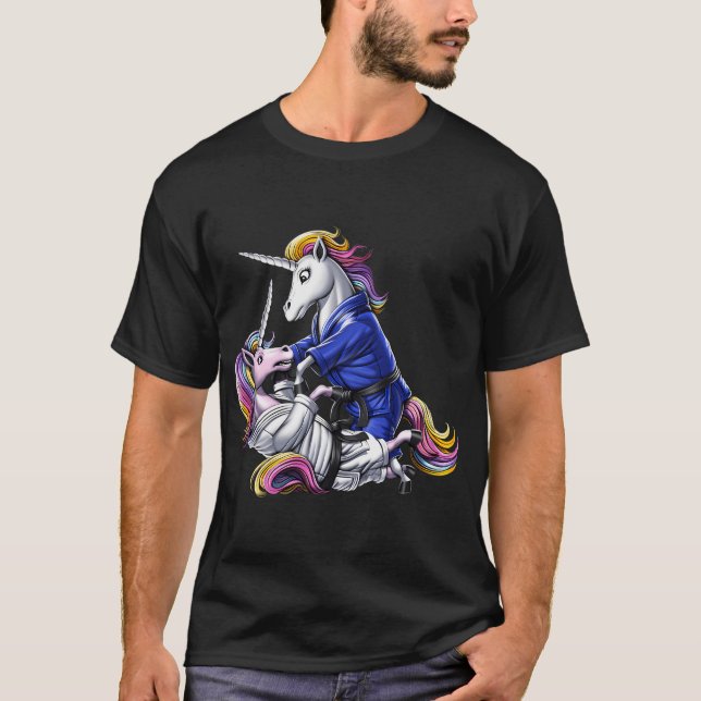 Jiu-Jitsu Einhörner T-Shirt (Vorderseite)