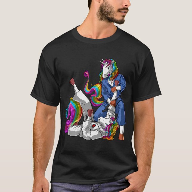 Jiu-Jitsu Einhörner T-Shirt (Vorderseite)