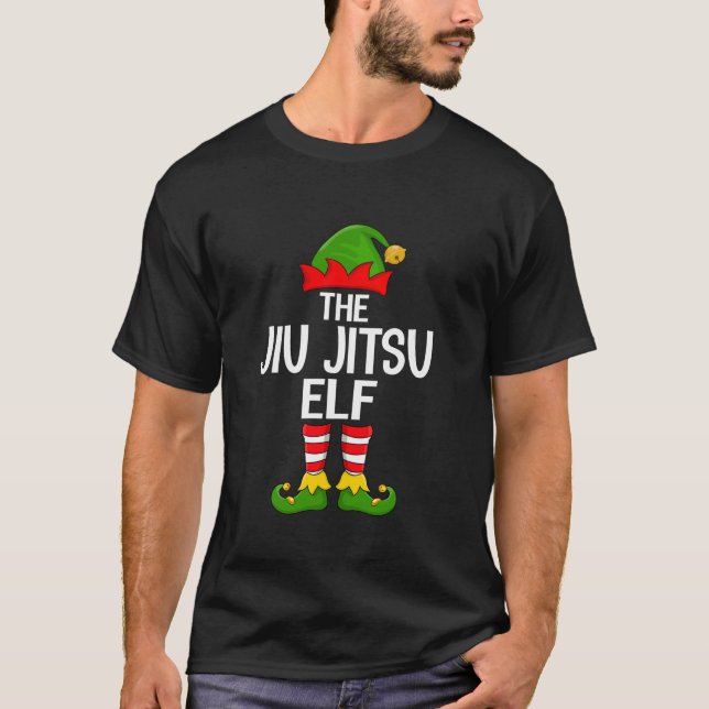 Jiu Jitsu Elf Xmas Matching Family Elf Squad Chris T-Shirt (Vorderseite)