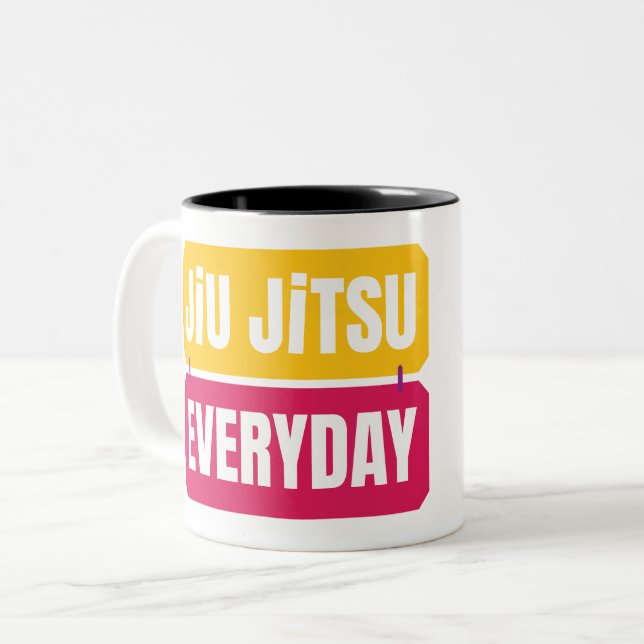 Jiu Jitsu Everyday Kaffeetasse (Vorderseite Links)