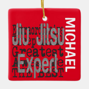 Jiu Jitsu Expert Extraordinaire CUSTOM Keramikornament