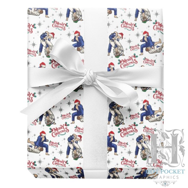 Jiu-Jitsu Frory Christmas Wrapping Paper Geschenkpapier (Von Creator hochgeladen)