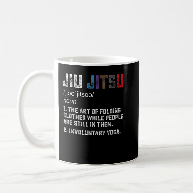 Jiu jitsu Funny definition BJJ oder MIXED MARTIAL  Kaffeetasse (Links)