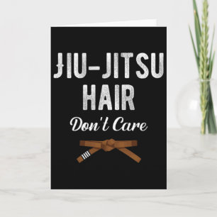 Jiu Jitsu Haare sind egal Judo Karate Boxen Kickb Karte