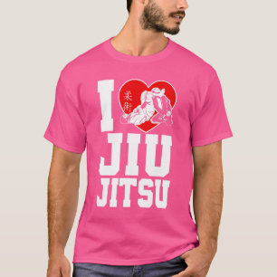 Jiu Jitsu Heart I Liebe Jiu Jitsu T-Shirt