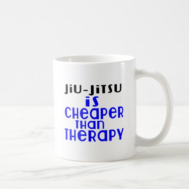 Jiu-Jitsu ist billiger als Therapie Kaffeetasse (Rechts)