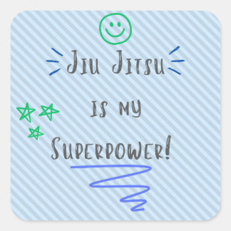 Jiu Jitsu ist "Meine Supermacht", blaues Aufkleber