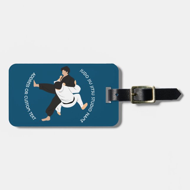 Jiu Jitsu Judo Martial Arts Studio Gepäckanhänger (Vorderseite horizontal)
