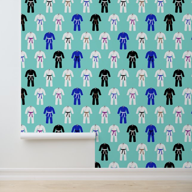 Jiu Jitsu Jujitsu Martial Arts Anzugs Pattern Tapete (Anwendung)