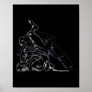 Jiu-jitsu Kampf Karate Sport Kampf Jitsu Poster