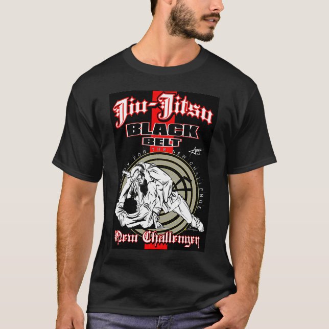 Jiu-Jitsu Kämpfer durch Vorlage Ricardo Pires T-Shirt (Vorderseite)