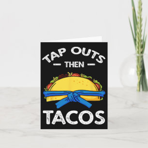 Jiu Jitsu Martial Arts Taco Jujutsu Cinco De Mayo Karte