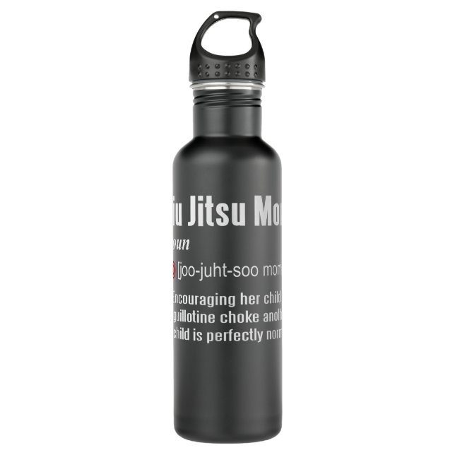 Jiu Jitsu Mom Definition Edelstahlflasche (Vorderseite)