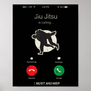 Jiu Jitsu nennt Coolen Mixed Martial Arts für Kamp Poster