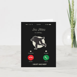Jiu Jitsu nennt Kampfsportarten coolen Mma-Kämpfer Karte