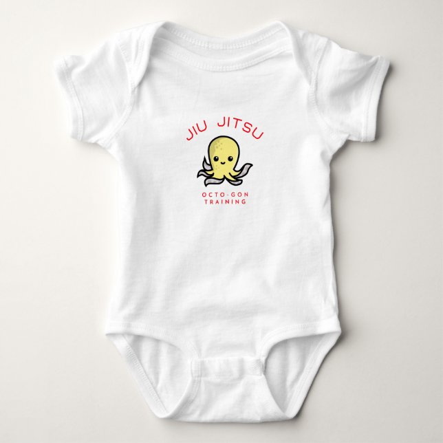 Jiu Jitsu Octo-gon Training Baby Strampler (Vorderseite)