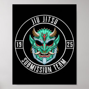 Jiu Jitsu Oni Demon Team - BJJ und brasilianisches Poster