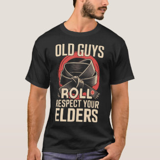 Jiu Jitsu Papa Vater Coach Retro Vintage Alte Männ T-Shirt