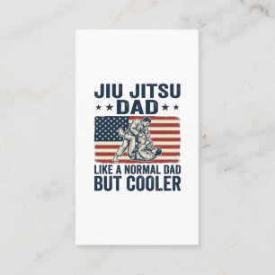 Jiu Jitsu Papa Vintage Flag Shirt Design_1 Visitenkarte