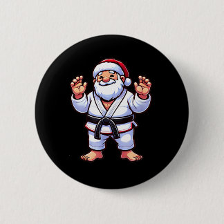 Jiu Jitsu Santa Claus - Brasilianisches Jiu Jitsu Button